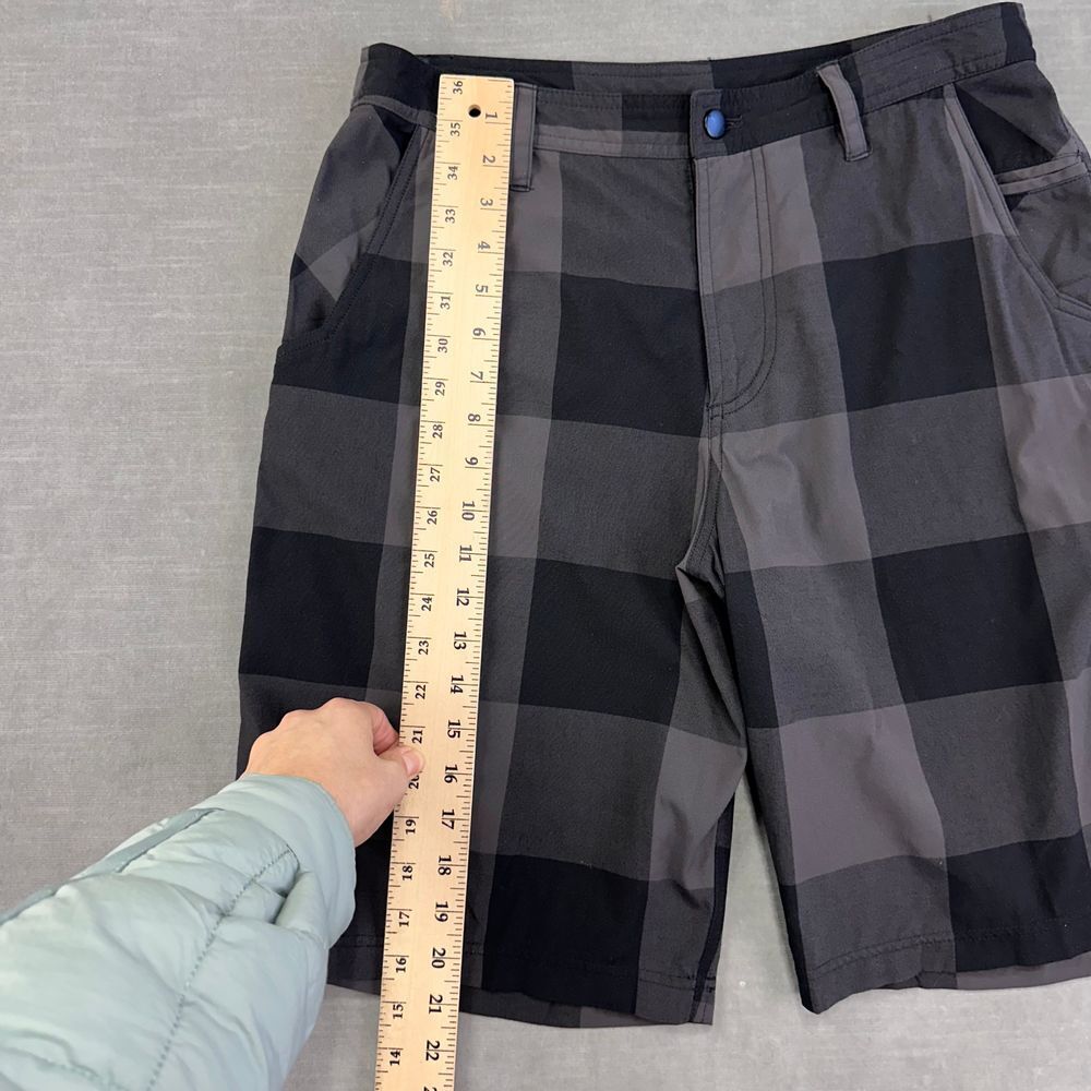 lululemon athletica Charcoal and Black Plaid Athletic Shorts - Picture 7 of 8